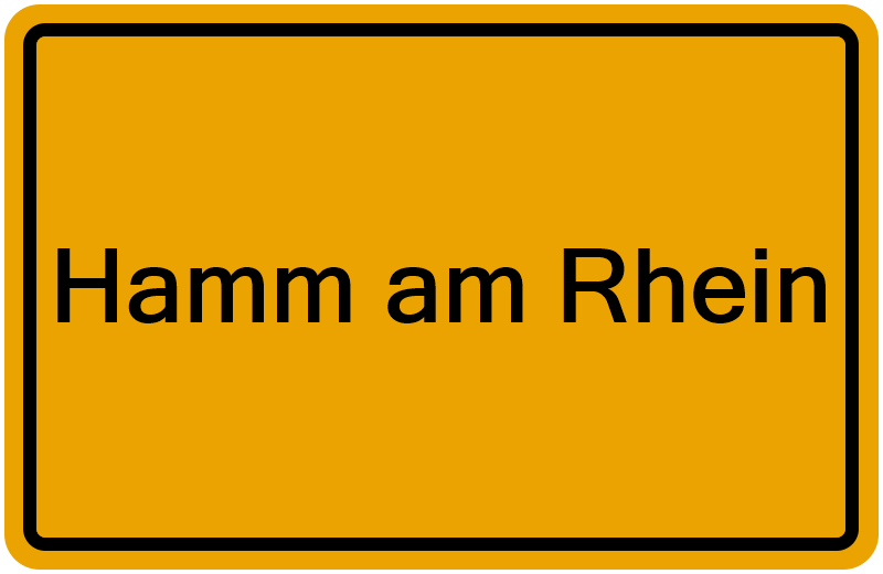 Handelsregisterauszug Hamm am Rhein
